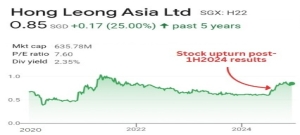 HONG LEONG ASIA: Awakening from a long sleep, this stock is +40% in 2H2024. Will it rise further? 