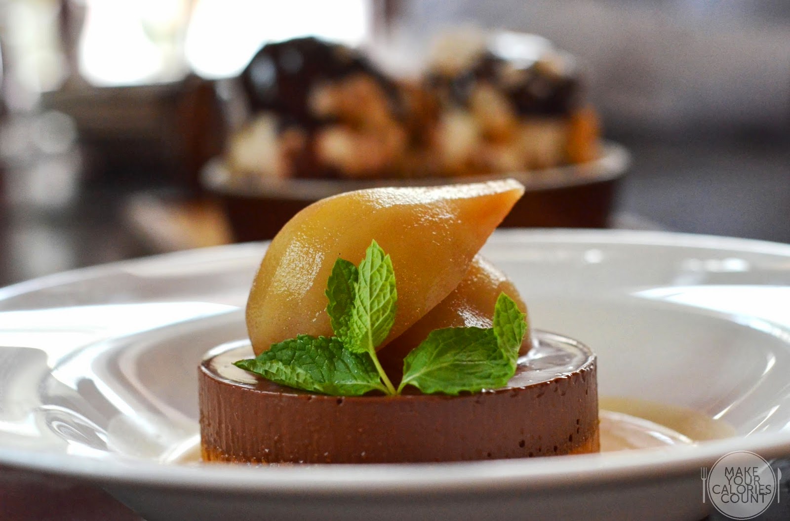 le_bistrot_du_sommelier_poached_pear_choc_tart