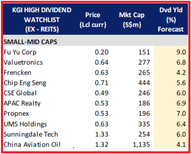 kgi smallcaps dividends6.19